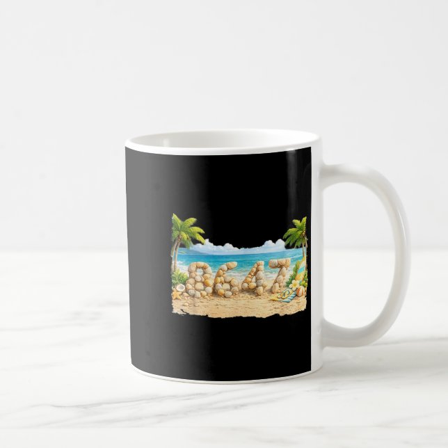 Funny Summer Beach Seashells Sea Shells Coffee Mug (Right)