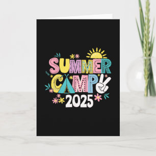 Funny Summer Camp 2025 Summer Vacation Matching Fa Card