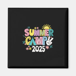 Funny Summer Camp 2025 Summer Vacation Matching Fa Magnet