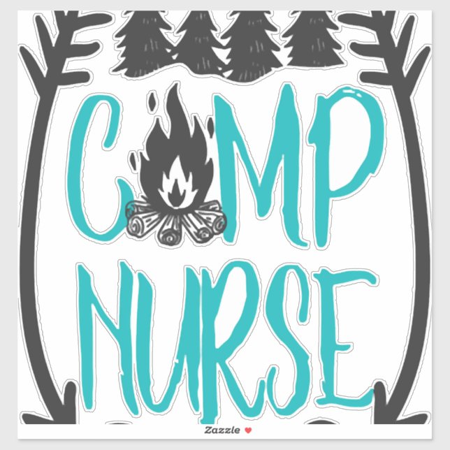 Funny Summer Camp Nurse Nursing Gift Camping RN (Sheet)