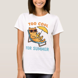 Funny Summer Cat Lover T-Shirt – Gift For Cat Mom
