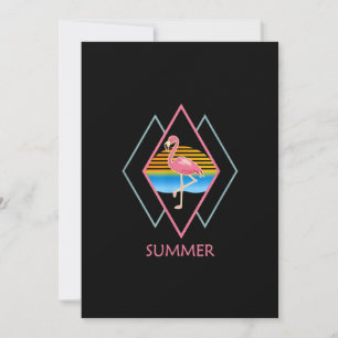Funny Summer Flamingo Cute Flamingo Lover Holiday Card