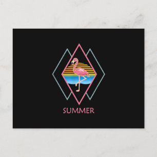 Funny Summer Flamingo Cute Flamingo Lover Holiday Postcard