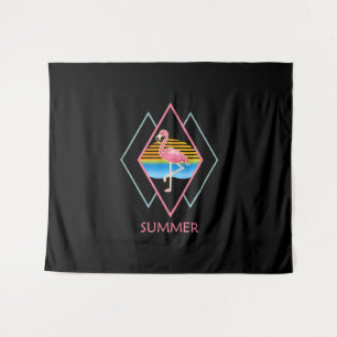 Funny Summer Flamingo   Cute Flamingo Lover Tapestry