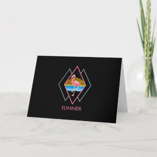 Funny Summer Flamingo   Cute Flamingo Lover Thank You Card