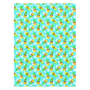 Funny Summer Tropical Pineapples Tablecloth