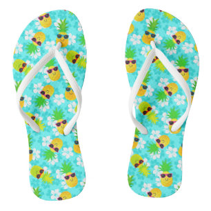 Funny Summer Tropical Pineapples Thongs