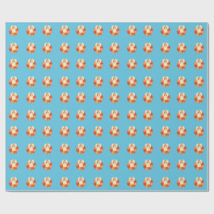 Funny Summer Vacation Chill Goose Swim ring Pool Wrapping Paper