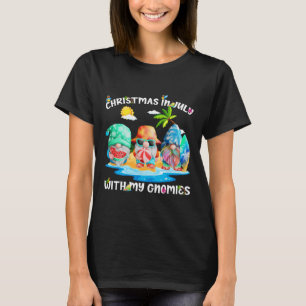 Funny Summer Vacation Gnomies - Gnomes For Christm T-Shirt