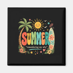 Funny summer vacation tropical beach sunshine magnet