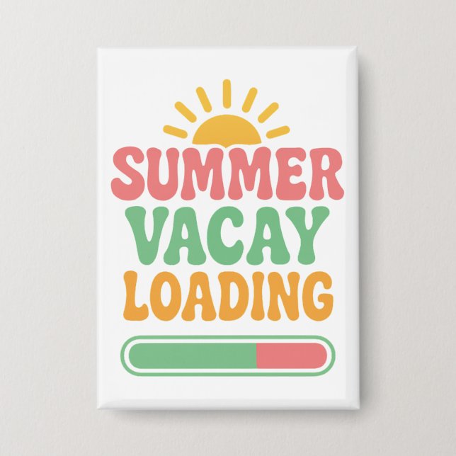Funny Summer Vacay Loading Retro Vacation (Front)