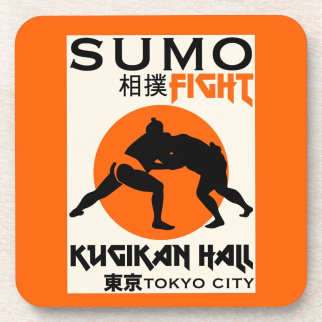 Funny Sumo Wrestler Coaster (Front)