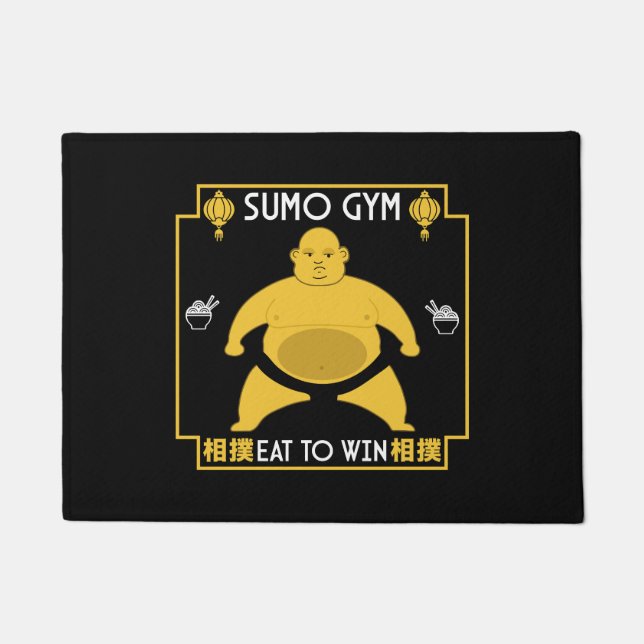 Funny Sumo Wrestler Doormat (Front)