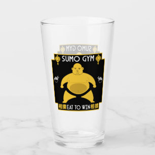 Funny Sumo Wrestler Glass