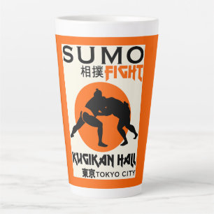 Funny Sumo Wrestler Latte Mug