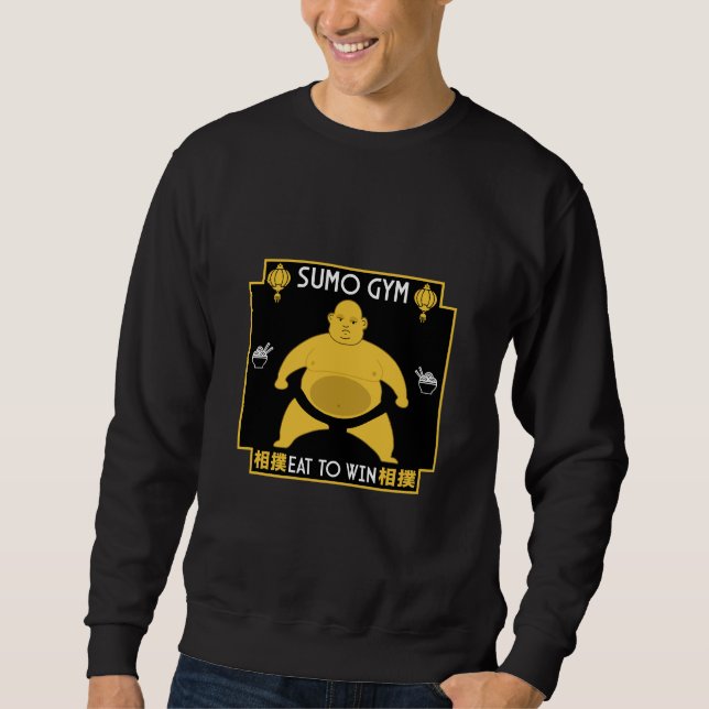 Funny Sumo Wrestler Sweatshirt (Front)