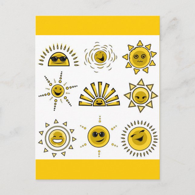 funny_sun2 postcard (Front)