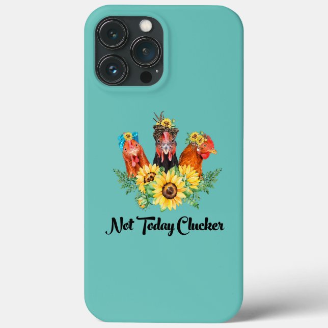 Funny Sunflowers Not Sunflowers Chicken Today Case-Mate iPhone Case (Back)