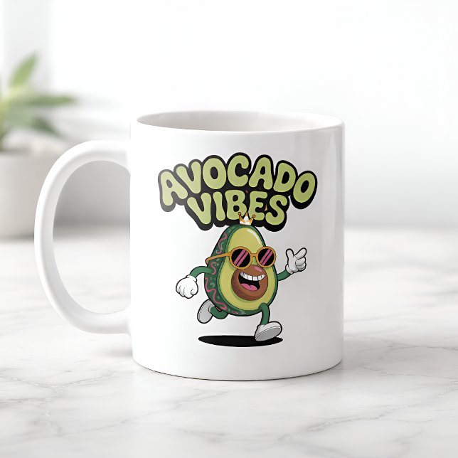 Funny Sunglasses Avocado Coffee Mug (Creator Uploaded)
