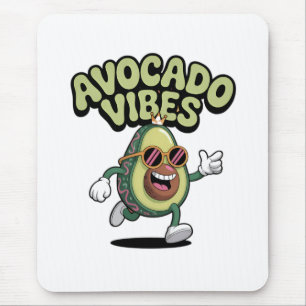 Funny Sunglasses Avocado Mouse Pad