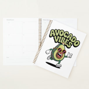 Funny Sunglasses Avocado Planner