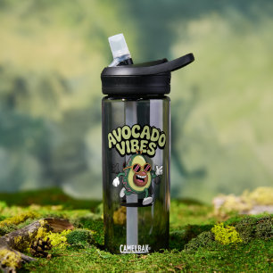 Funny Sunglasses Avocado Water Bottle