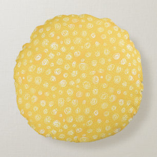 Funny sunny seamless patternabstract,art,backgroun round cushion