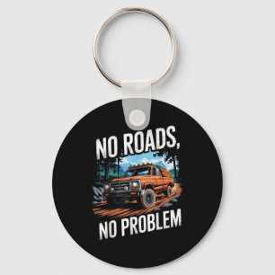 Funny Sunset 4x4 Car Off Road Wave Big Cars Drivin Key Ring
