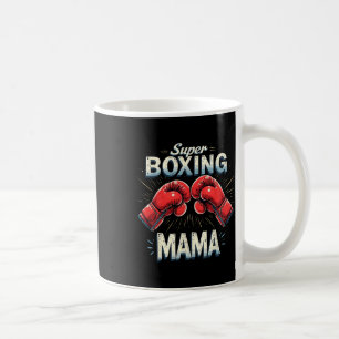 Funny Super Boxing Mama Fighter Boxing Lovers Desi Coffee Mug
