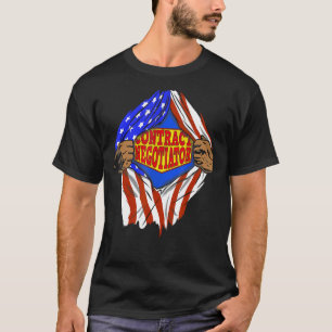 Funny Super Contract Negotiator Hero Job T-Shirt