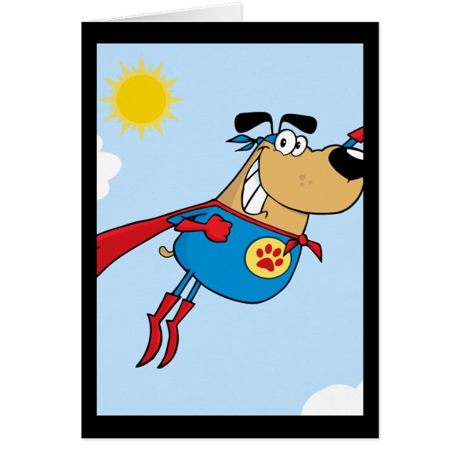 Funny super dog cartoon (Front)