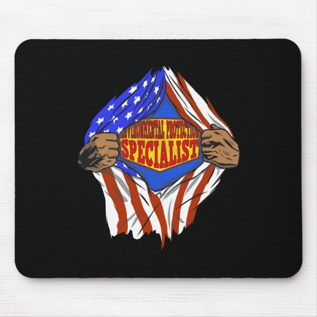 Funny Super Environmental Protection Specialist He Mouse Pad (Front)
