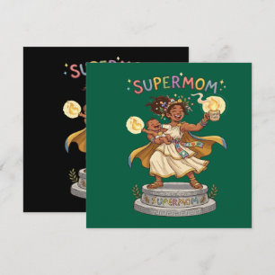 Funny Super Mum Greek Goddess Motherhood Invitation