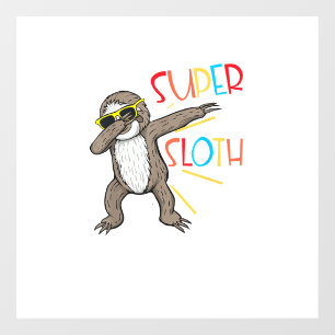 Funny Super Sloth Superhero Dabbing Dance Move Dab