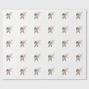 Funny Super Sloth Superhero Dabbing Dance Move Dab Wrapping Paper