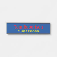 Funny Superboss Boss Office Door Sign Name Plate