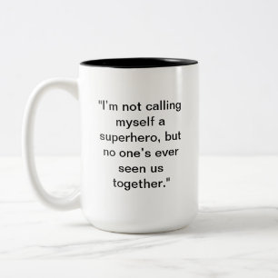 Funny Superhero Mug   Custom Name Gift