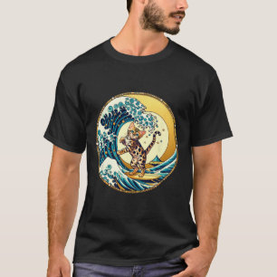 Funny Surf Board Great Wave Kanagawa Surfing - Ben T-Shirt