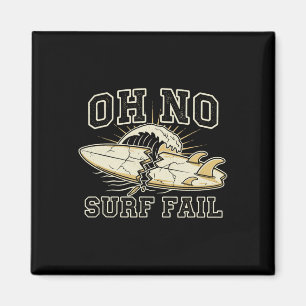 Funny Surf Fail Surfboard Graphic Magnet