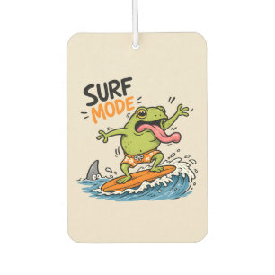 Funny Surf Mode Frog Silly Frog Summer  Car Air Freshener