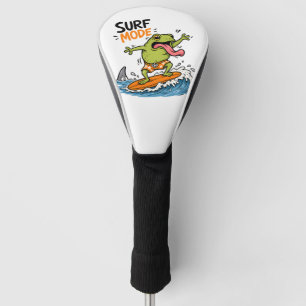 Funny Surf Mode Frog Silly Frog Summer  Golf Head Cover