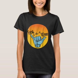 Funny Surf the Wave Shirt Hawaii Shaka Gift