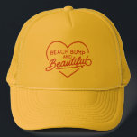 Funny Surfer Mum to Be Summer Beach Bum Punny  Trucker Hat<br><div class="desc">Elevate your beach style with our 'Beach Bumps and Beautiful' trucker hat,  tailored for expectant moms. Flaunt your radiant bump confidently and comfortably,  embracing the summer sun in style. Designed to celebrate your pregnancy journey,  this chic trucker hat is a must-have for beach-loving moms-to-be.</div>