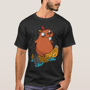 Funny Surfer Wild Builder Nature Water constructio T-Shirt