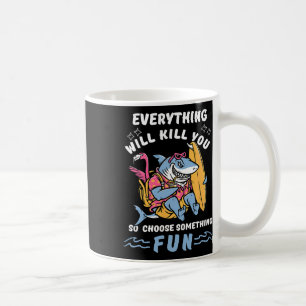 Funny Surfing Adventure Sharks Lover Summer Tees K Coffee Mug