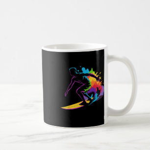 Funny Surfing Art For Men Women Kids Surfing Lover Coffee Mug