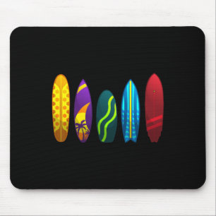 Funny Surfing Art For Men Women Kids Surfing Lover Mouse Pad