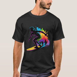 Funny Surfing Art For Men Women Kids Surfing Lover T-Shirt