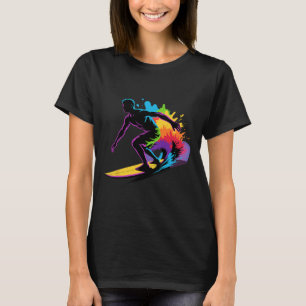 Funny Surfing Art For Men Women Kids Surfing Lover T-Shirt