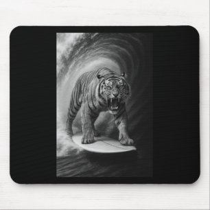 Funny Surfing Bigfoot Sea Selfie On Surfboard Safa Mouse Pad